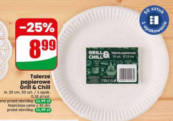 Talerze papierowe Grill & Chill