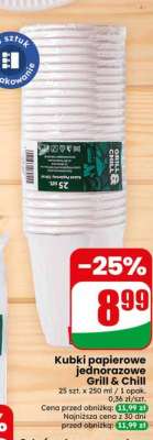 Kubki papierowe jednorazowe Grill & Chill