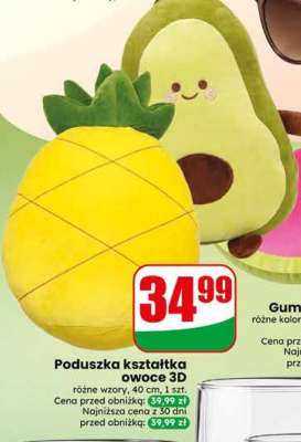 Poduszka kształtka owoce 3D