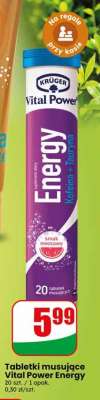 Tabletki musujące Vital Power Energy