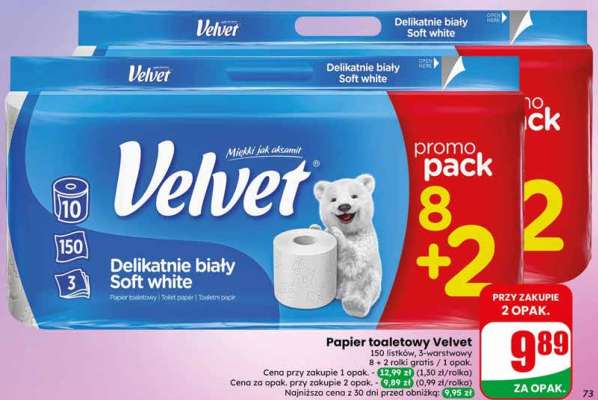 Papier toaletowy VELVET