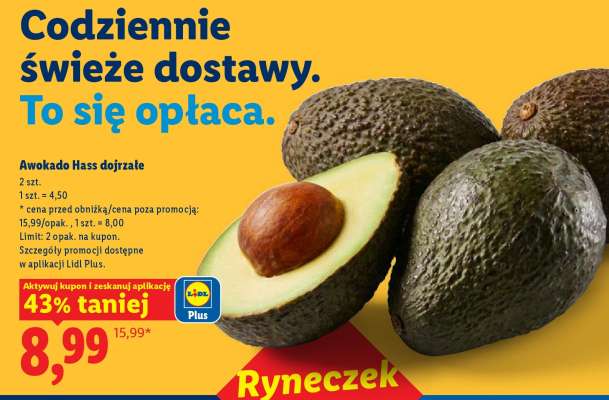 Awokado hass, dojrzałe