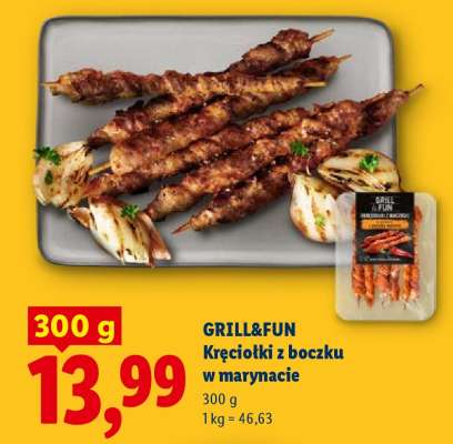 GRILL&FUN Kręciołki z boczku w marynacie