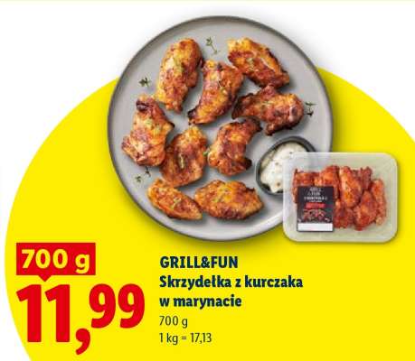 GRILL&FUN Skrzydełka z kurczaka w marynacie