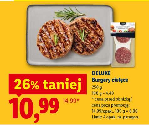 DELUXE Burgery cielęce