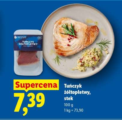 Tuńczyk żółtopłetwy, stek