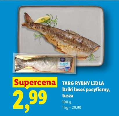 TARG RYBNY LIDLA Dziki łosoś pacyficzny, tusza