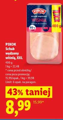Pikok Schab wędzony wiśnia, XXL