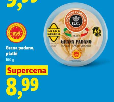 Grana padano, płatki