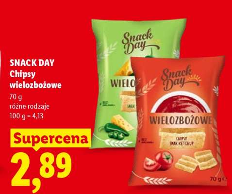 SNACK DAY Chipsy wielozbożowe