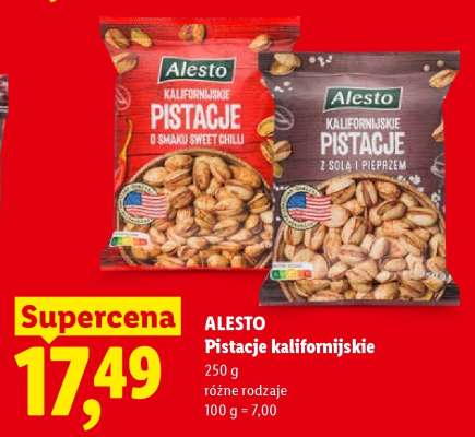 ALESTO Pistacje kalifornijskie