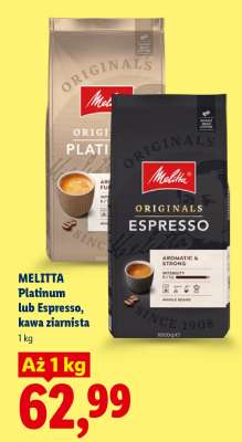 Melitta Platinum lub Espresso, kawa ziarnista