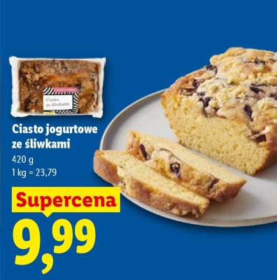 Ciasto jogurtowe ze śliwkami