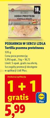 Tortilla pszenna proteinowa