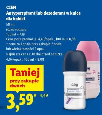 CIEN Antyperspirant lub dezodorant w kulce dla kobiet