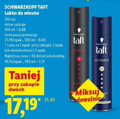 SCHWARZKOPF TAFT Lakier do włosów