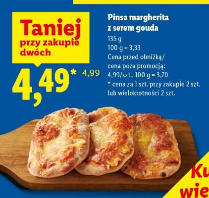 Pinsa margherita z serem gouda