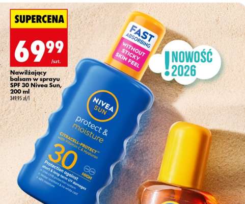 Nawilżający balsam w sprayu SPF 30 Nivea Sun, 200 ml