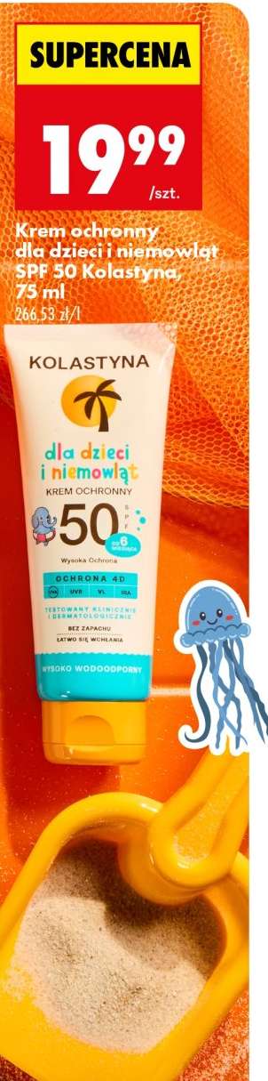 Krem ochronny dla dzieci i niemowląt SPF 50 Kolastyna, 75 ml