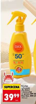 Emulsja ochronna dla dzieci i niemowląt w sprayu SPF 50 Dax Sun, 200 ml