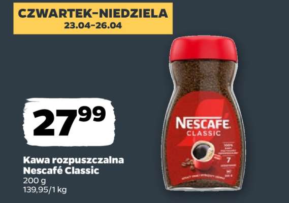 Kawa rozpuszczalna NESCAFÉ CLASSIC