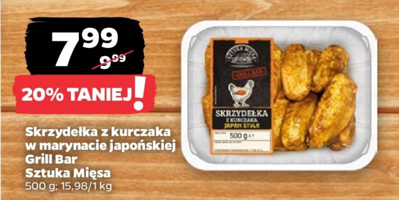 Skrzydełka z kurczaka w marynacie japońskiej Grill Bar Sztuka Mięsa