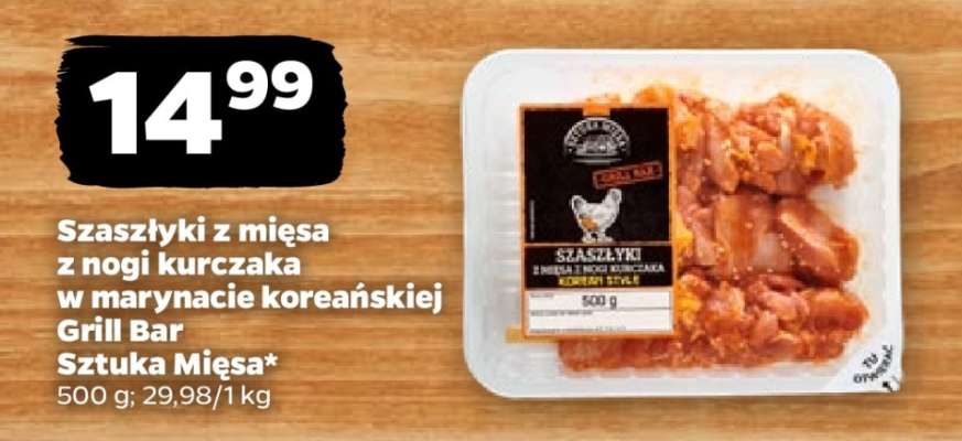 Szaszłyki z mięsa z nogi kurczaka w marynacie koreańskiej Grill Bar Sztuka Mięsa