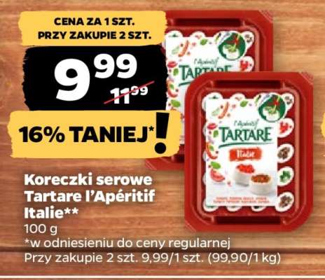 Koreczki serowe Tartare l’Apéritif Italie