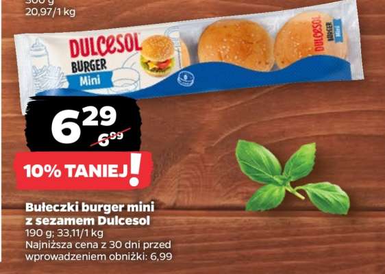 Bułeczki Burger Mini z sezamem Dulcesol