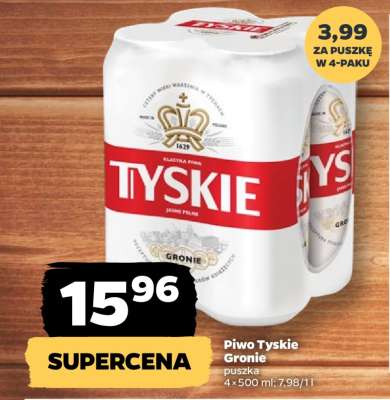 Piwo TYSKIE GRONIE