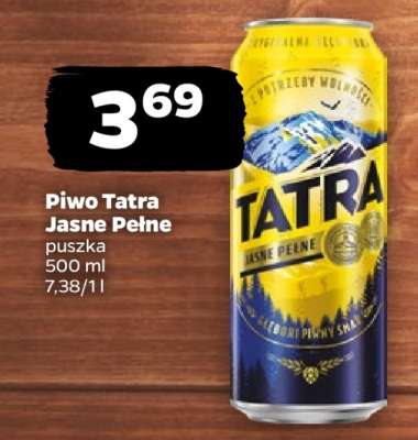 Piwo Tatra Jasne Pełne