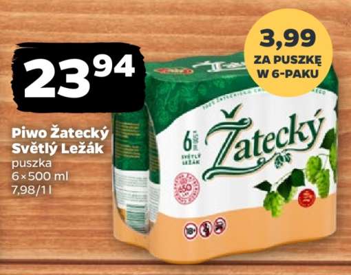 Piwo Žatecký Světlý Ležák