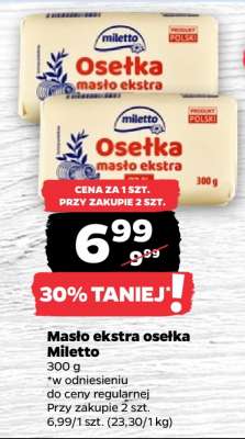 Masło ekstra osełka Miletto