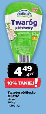 Twaróg półtłusty Miletto