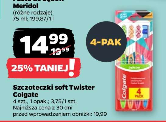 Szczoteczki soft Twister Colgate