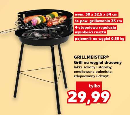 GRILLMEISTER® Grill na węgiel drzewny