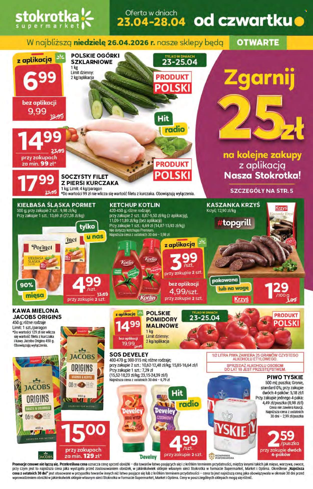Gazetka Stokrotka Supermarket - 23.04.2026 - 28.04.2026. Strona 1