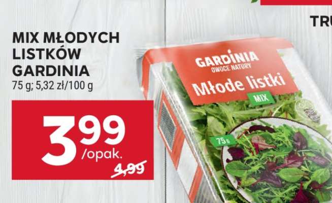 MIX MŁODYCH LISTKÓW GARDINIA