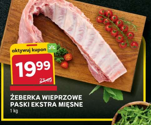 Żeberka wieprzowe paski ekstra mięsne