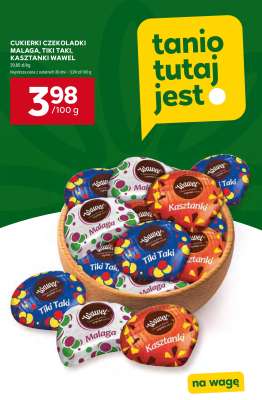 Cukierki czekoladki Malaga, Tiki Taki, Kasztanki Wawel