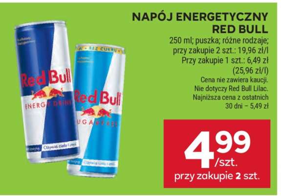 Napój energetyczny RED BULL