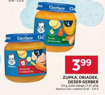 Zupka, Obiadek, Deser Gerber
