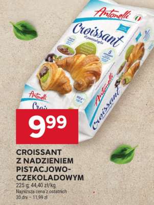Croissant z nadzieniem pistacjowo-czekoladowym