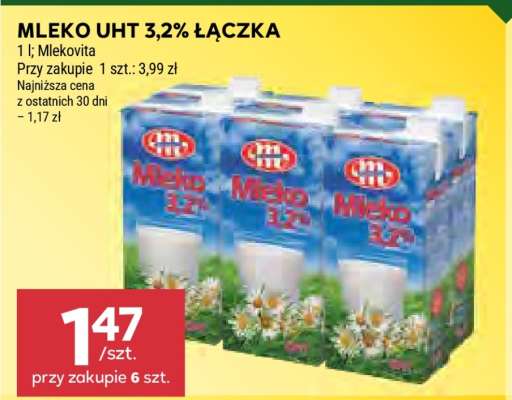 MLEKO UHT 3,2% ŁĄCZKA