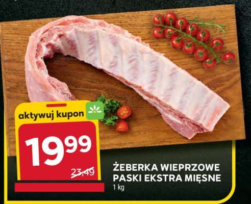 Żeberka wieprzowe paski ekstra mięsne
