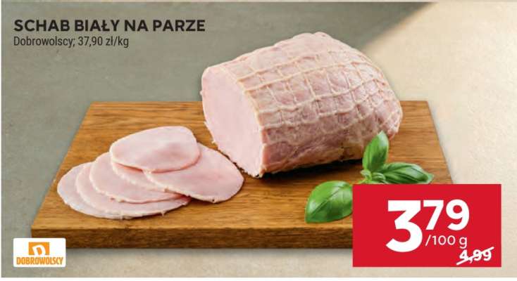 Schab biały na parze