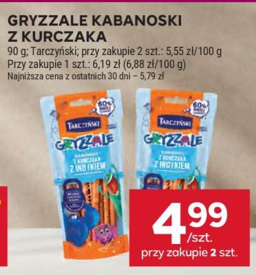 Gryzzale kabanoski z kurczaka