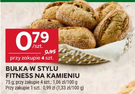 Bułka w stylu fitness na kamieniu