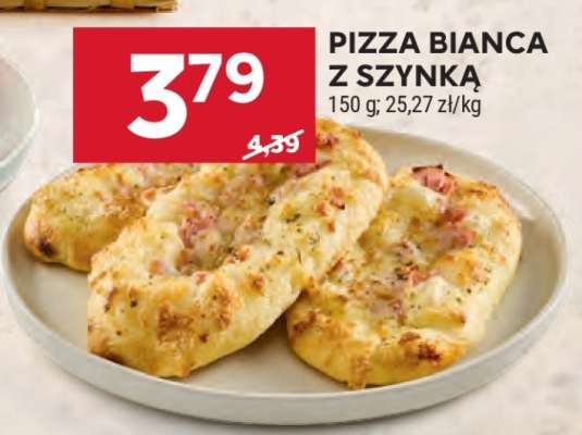 PIZZA BIANCA Z SZYNKĄ