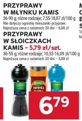 Przyprawy w słoiczkach Kamis